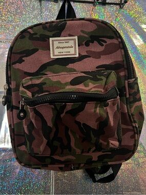 Aeropostale Camo Mini Backpack - Pink/Green
